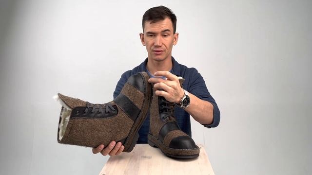Видеобзор модели на мужские берцы/ботинки войлочные (СВИ-8) #shorts смотреть онлайн