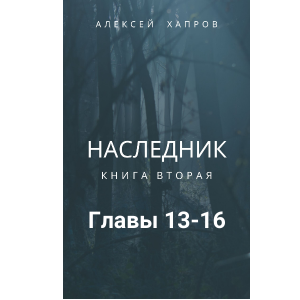 Наследник. Книга вторая
Главы 13-16