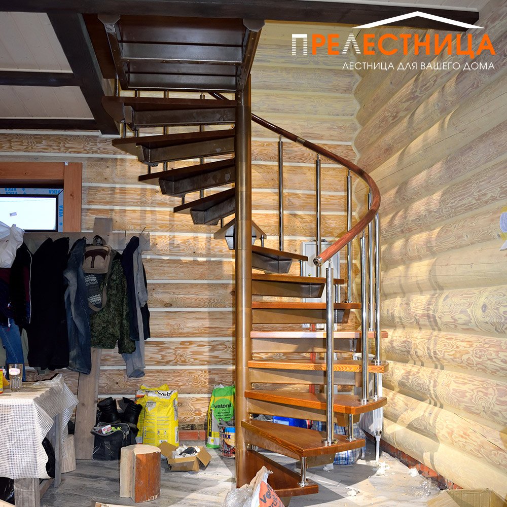 Винтовая лестница от "Прелестница" на второй этаж Спираль 7