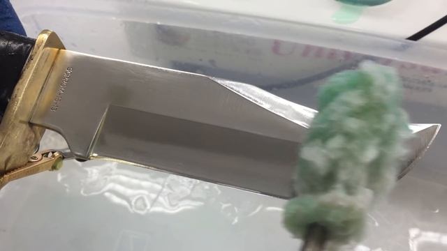 24K Gold Plating on Knife - Stainless Steel - Brush Plating Demo смотреть онлайн