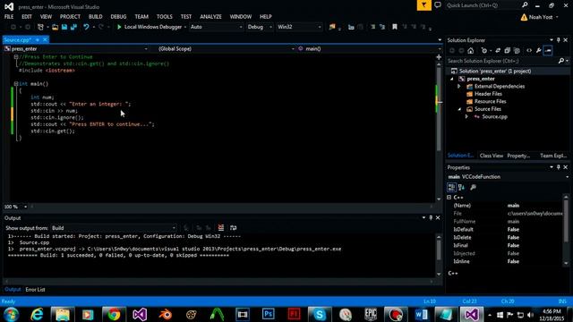 Press Enter to Continue | C++ смотреть онлайн