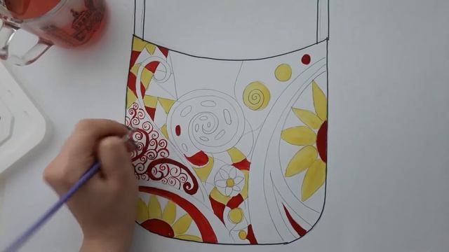 Роспись по ткани, подготовка эскиза смотреть онлайн