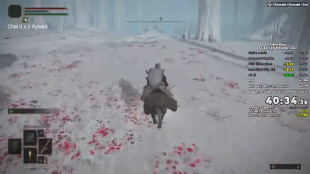 Insane comeback - Elden Ring All Remembrances Speedrun in 1h22m14s