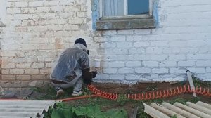 Фасад. Бюджетная покраска.Фасадная водостойкая эмульсионая краска.