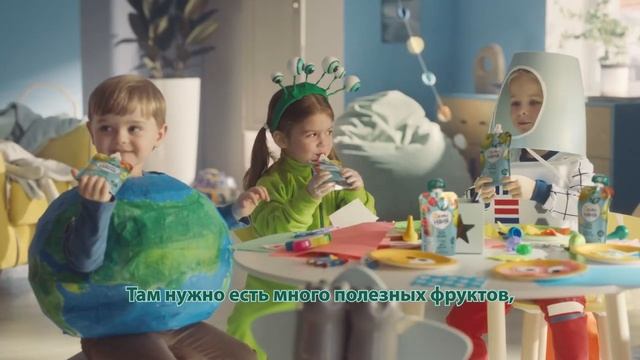Пюре "ФрутоНяня" – с ними хоть в космос! смотреть онлайн