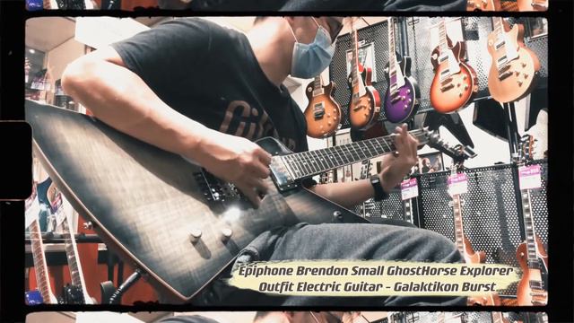 Epiphone Brendon Small GhostHorse Explorer Outfit Electric Guitar - Galaktikon Burst смотреть онлайн