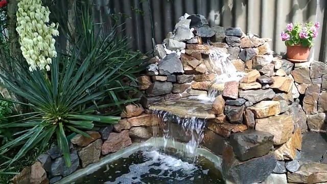 Домашний водопад с минибассейном