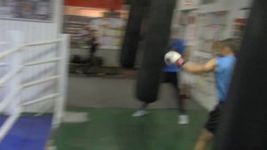 Бокс.Работа на мешке(часть 5)