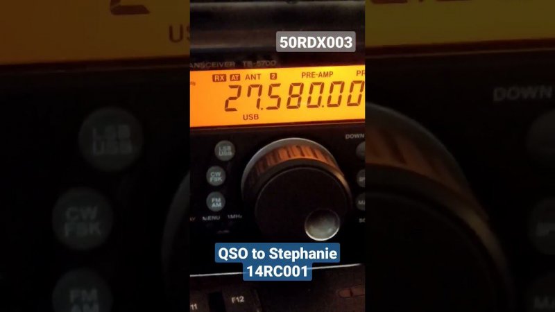 50RDX003 QSO to Stephane 14RC001 27.580 on 27.11.2022 #CB #shorts