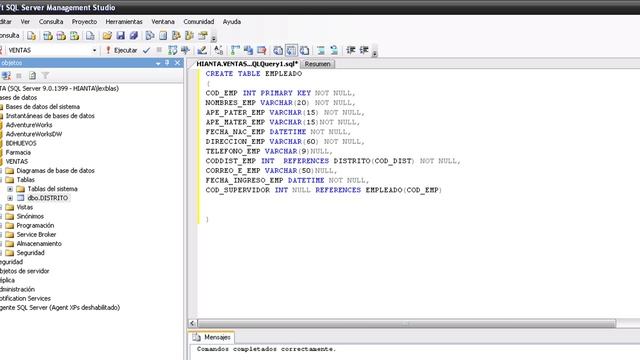 Tutorial Sql Server: Creando y relacionando tablas con transact/sql смотреть онлайн