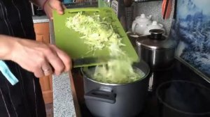 Щи с курицей без обжарки.