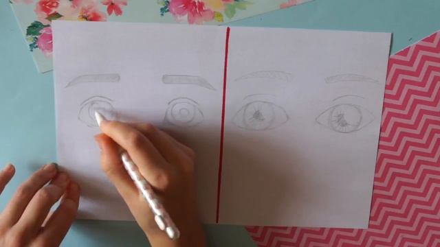 Как рисовать..... Глаза ( мультяшные ). #2