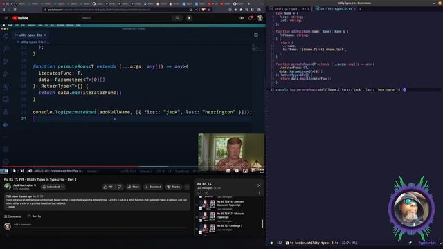 Watch Me Code: Learning TypeScript - Utility Types in Typescript - Part 2