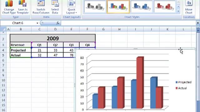 How to create, delete, move or resize a chart in MS Excel смотреть онлайн