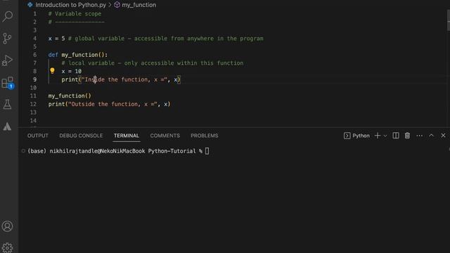 Python Programming Essentials for Beginners (03) [Variable Scopes (Local-Global)]