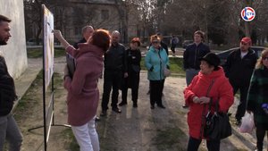 Жители Инкермана обсуждают проект благоустройства территории на улице Шевкопляса