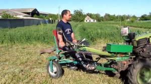 Косим люцерну мотоблоком