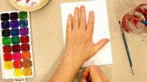 КАК НАРИСОВАТЬ ЦВЕТЫ НИТКОЙ?УРОК ИЗО?Ниткография?