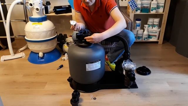 Монтаж песочного фильтра насоса для бассейна Emaux FSP400-4W своими руками. Фильтр очистки бассейна