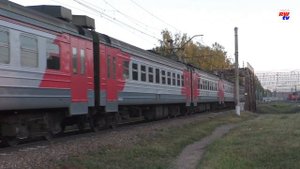 Электропоезд ЭД4М-0420 на станции Вырица | ED4M-0420, Vyritsa station