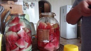 Маринованные арбузы.