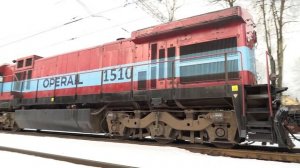 [4K] Тепловоз Ц36-7и-1510 на ст. Аэгвийду / GE C36-7i-1510 at Aegviidu station