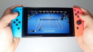 AO Tennis 2 Nintendo Switch handheld gameplay