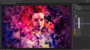 Royal Canvas Painting Photoshop Action