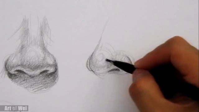 How to Draw a Nose the Easy Way - Different Angles смотреть онлайн