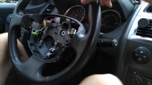Монтаж руля с круиз контролем Меган 2