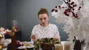 Новогодний венок из шишек своими руками ?