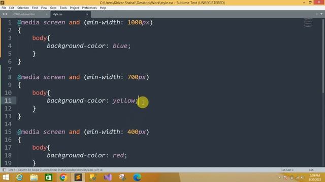 Complete CSS Media Queries under 20 Minutes in Hindi