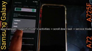 Samsung a72 A725F frp gmail bypass, something went wrong, no installed services, no ADB port found