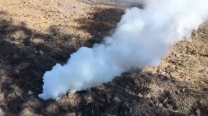 Работа самодельной ДЫМОВОЙ ШАШКИ! Очень много ДЫМА.