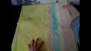 Подушка из обрезков синтепона и декоративная наволочка.