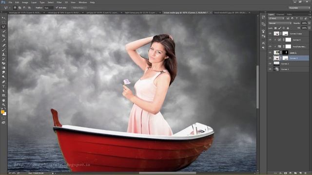 Break The Darkness On Sea - Photoshop Photo Manipulation Tutorial - PhotoshopCC смотреть онлайн