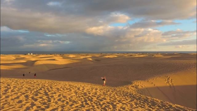Гран Канария 2019. Playa del Ingles. Maspalomas. Закат на дюнах.