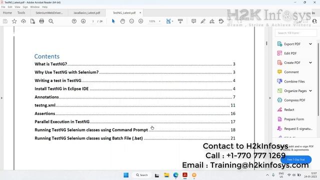 Selenium Webdriver Demo Session | Selenium With Java | Java Course online | H2kinfosys | Free demo