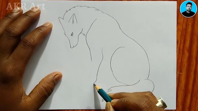 How to draw wolf easy step by step for beginners…wolf drawing tutorial easy…#drawing смотреть онлайн