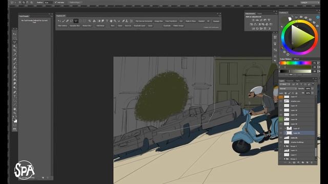 The SPA Studios | Szymon Biernacki's Time Lapse Painting "Summer isn't over yet!" смотреть онлайн