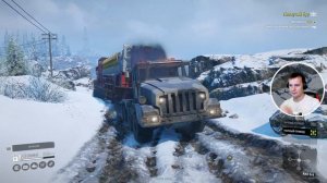 Проверка Пустынного Тягача KOLOB 74941 В Зимних Условиях! ➤ SnowRunner Прохождение на Руле #17