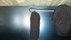 Вязание: домашние тапочки-носки крючком по мастер классу  Home Slippers crochet socks Master class