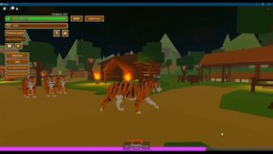 История Котёнка и Пантеры 3 серия в Animal Simulator/Roblox