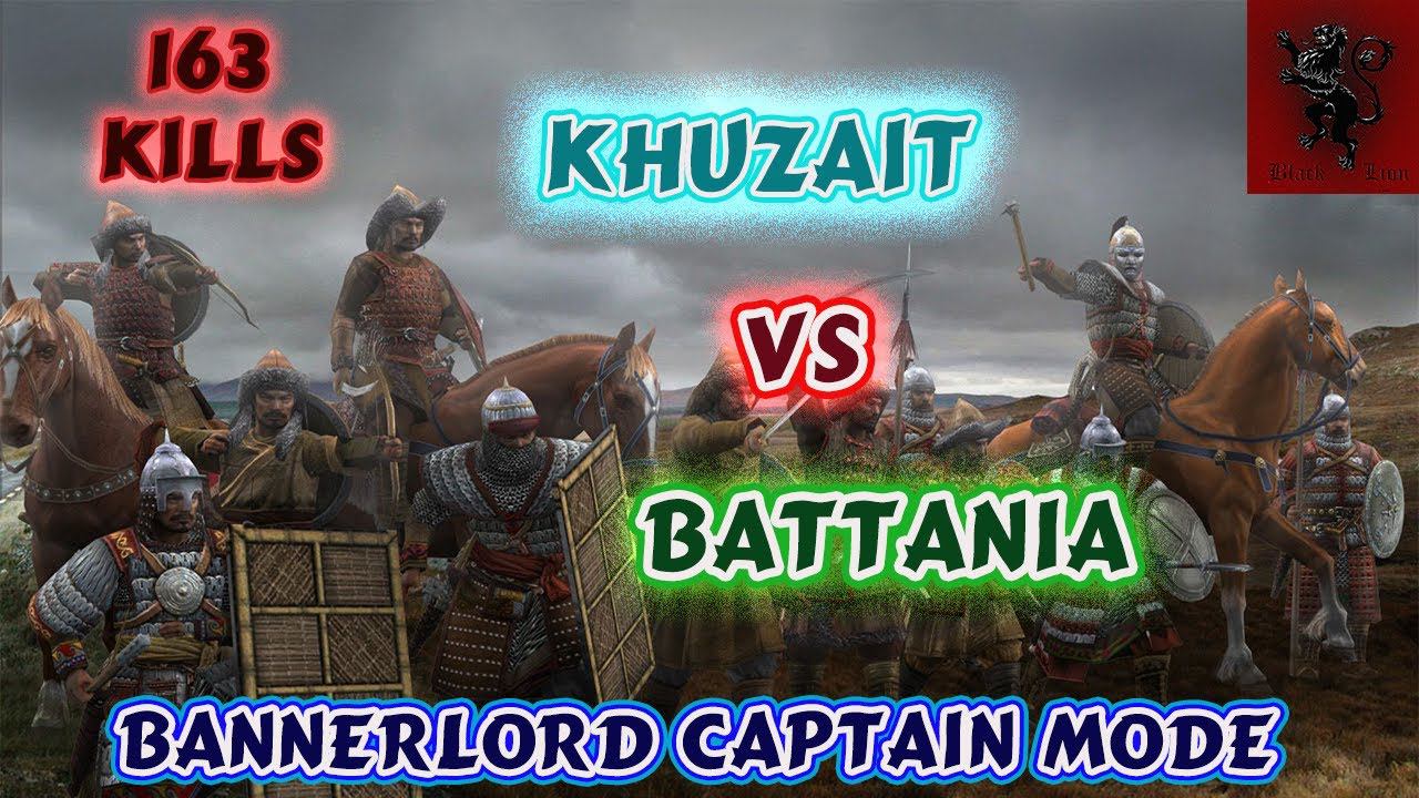 Mount and Blade 2 Bannerlord Khuzait vs Battania Captain mode horsemen & arrows vs infantry & spears смотреть онлайн