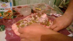 Рулет из свиного подчеревка