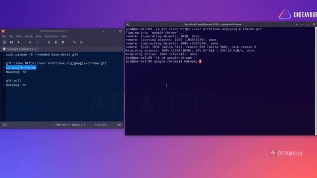 How to install Google Chrome on Endeavouros Arch Linux смотреть онлайн