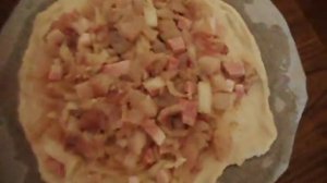 Рыбный пирог в микроволновке