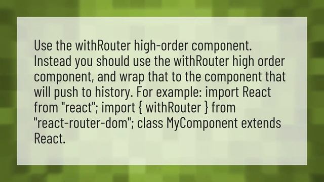 How do you push to history in react router v4? смотреть онлайн