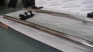 Защита порогов из нерж.стали Chevrolet Niva 63мм,вогнутые.