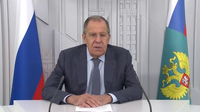 Видеообращение С.Лаврова к участникам круглого стола "Россия-Турция..."